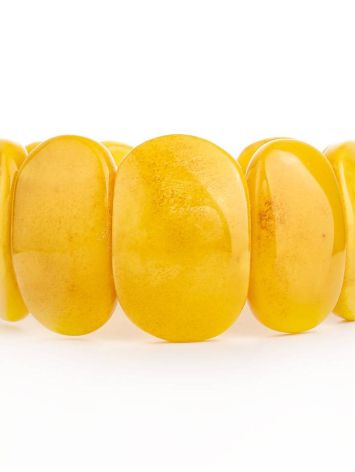 Honey Amber Flat Beaded Bracelet, image , picture 3