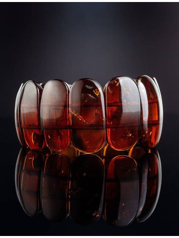 Cognac Amber Stretch Bracelet, image , picture 2