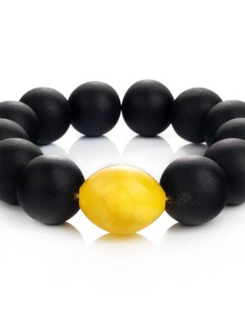 Black Amber Bracelet The Cuba, image , picture 3