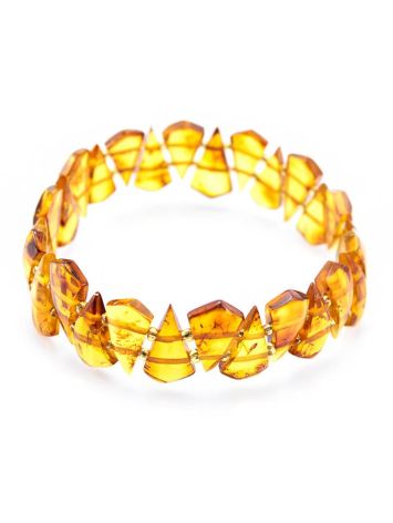 Luminous Amber Flat Beaded Bracelet, image , picture 2