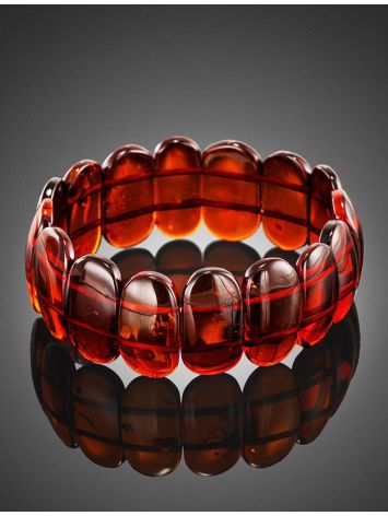 Cherry Amber Stretch Bracelet, image , picture 2