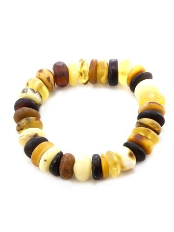Multicolor Amber Designer Stretch Bracelet, image , picture 3