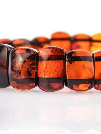 Cognac Amber Stretch Bracelet, image , picture 3