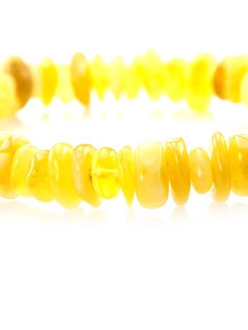 Honey Amber Beaded Stretch Bracelet, image , picture 2