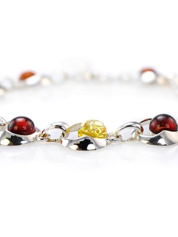 Amber Link Bracelet In Sterling Silver The Orion, image , picture 2