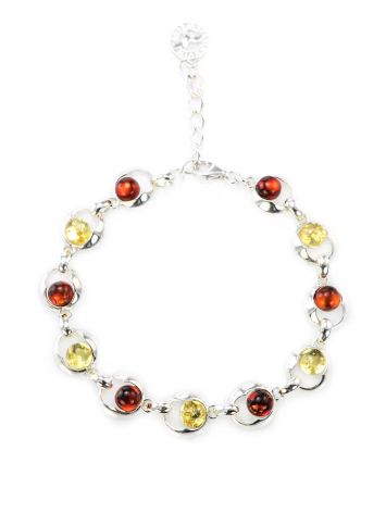 Amber Link Bracelet In Sterling Silver The Orion, image , picture 3