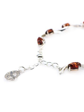 Cherry Amber Bracelet In Sterling Silver The Verbena, image , picture 5