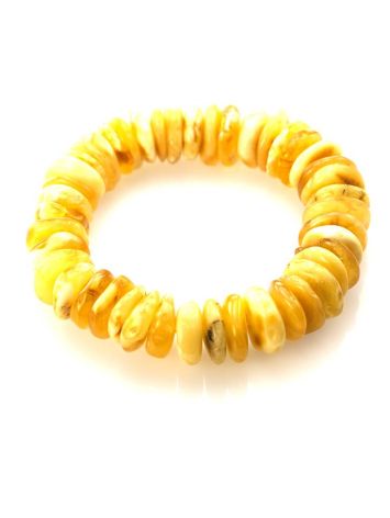 Honey Amber Designer Stretch Bracelet, image , picture 3