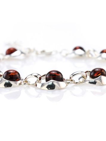Amber Link Bracelet In Sterling Silver The Orion, image , picture 4