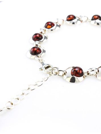 Amber Link Bracelet In Sterling Silver The Orion, image , picture 5