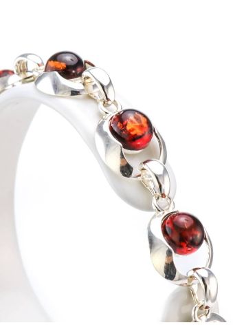 Amber Link Bracelet In Sterling Silver The Orion, image , picture 2