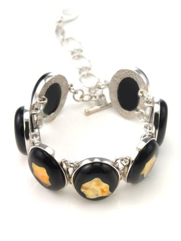 Link Amber Bracelet In Sterling Silver The Panther, image , picture 5