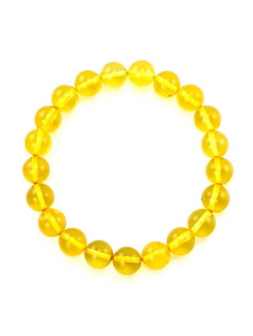 Lemon Amber Ball Beaded Bracelet, image , picture 3