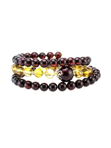 Multicolor Amber Wrap Bracelet The Ariadna, image , picture 4