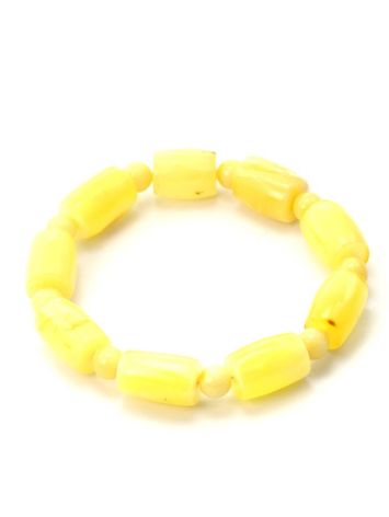 White Amber Beaded Designer Bracelet, image , picture 4