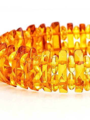 Luminous Cognac Amber Bracelet, Length: 16.5, image , picture 3