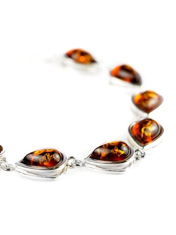 Link Amber Bracelet In Sterling Silver The Fiori, image , picture 2