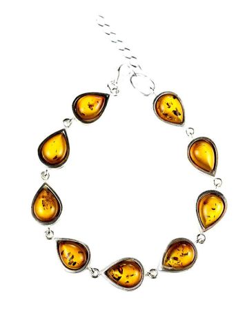 Link Amber Bracelet In Sterling Silver The Fiori, image , picture 3