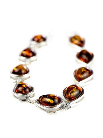 Link Amber Bracelet In Sterling Silver The Fiori, image , picture 4