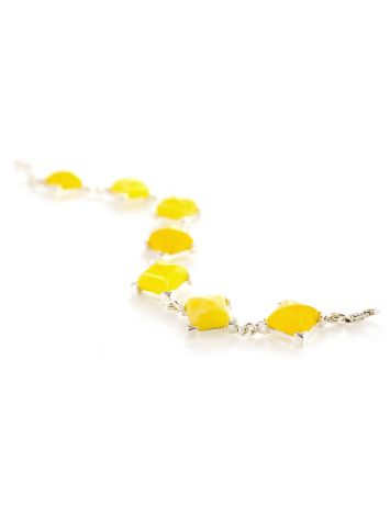 Link Amber Bracelet In Sterling Silver The Athena, image , picture 3