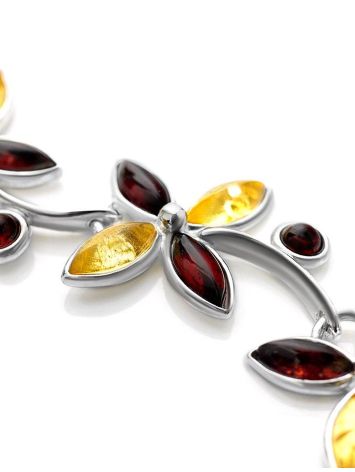 Refined Milticolor Amber Link Bracelet In Sterling Silver The Verbena, image , picture 4