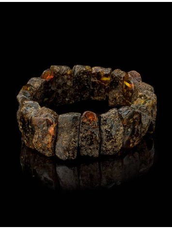Raw Amber Beaded Bracelet The Volcano, image , picture 2