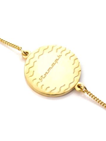 Gold-Plated Bracelet With Honey Amber The Monaco, image , picture 3