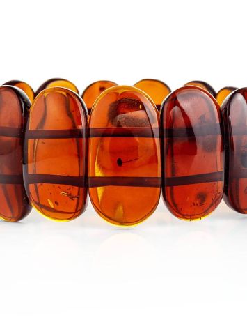 Cognac Amber Stretch Bracelet, image , picture 3