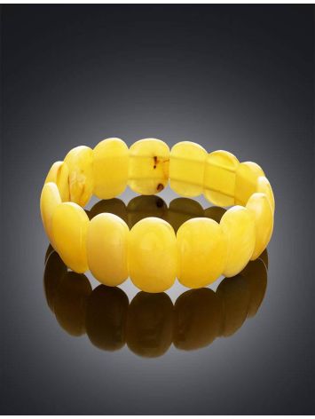 Honey Amber Flat Beaded Bracelet, image , picture 2