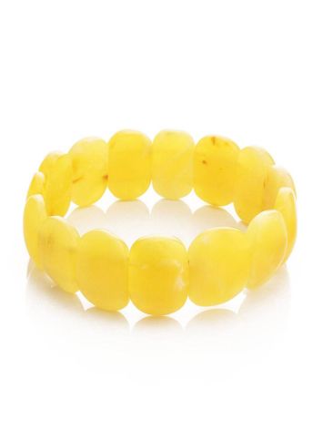 Honey Amber Flat Beaded Bracelet, image , picture 3