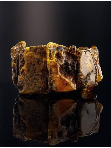 Raw Amber Beaded Bracelet The Volcano, image , picture 2