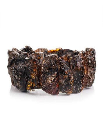 Black Amber Stretch Bracelet The Volcano, image , picture 3