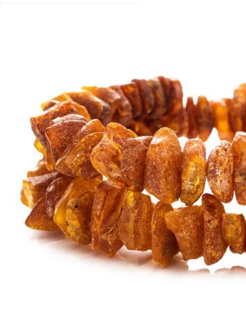 Raw Cognac Amber Twisted Bracelet, image , picture 3