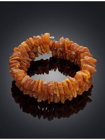 Raw Cognac Amber Twisted Bracelet, image , picture 2