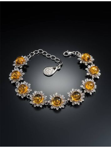 Amber Bracelet In Sterling Silver The Aster, image , picture 2