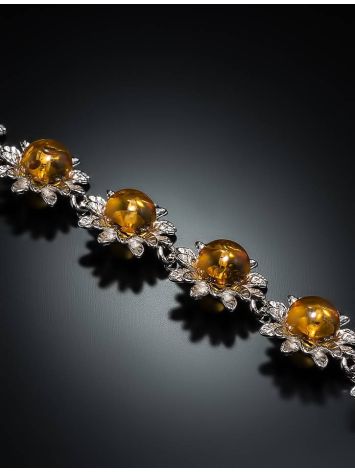 Amber Bracelet In Sterling Silver The Aster, image , picture 3
