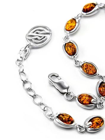 Link Amber Bracelet In Sterling Silver The Astrid, image , picture 4