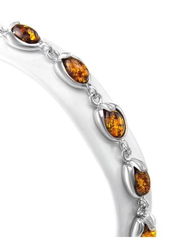 Link Amber Bracelet In Sterling Silver The Astrid, image , picture 3