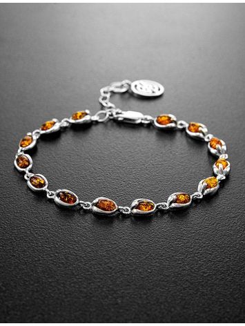 Link Amber Bracelet In Sterling Silver The Astrid, image , picture 2