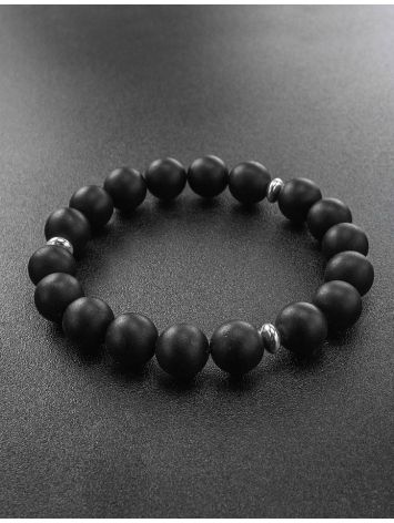 Black Amber Beaded Bracelet The Cuba, image , picture 3