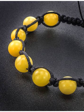 Bright Honey Amber Shamballa Bracelet, image , picture 2