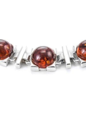 Cherry Amber Bracelet In Sterling Silver The Rondo, image , picture 4