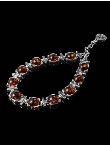 Cherry Amber Bracelet In Sterling Silver The Rondo, image , picture 2