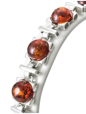 Cherry Amber Bracelet In Sterling Silver The Rondo, image , picture 3