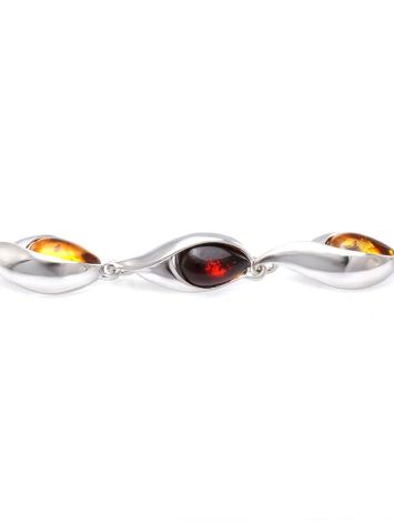 Multicolor Amber Bracelet In Sterling Silver The Peony, image , picture 4