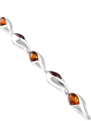 Multicolor Amber Bracelet In Sterling Silver The Peony, image , picture 5