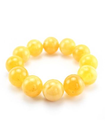 Butterscotch Amber Ball Beaded Bracelet, image , picture 2