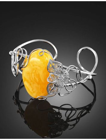 Amber Bracelet In Sterling Silver The Dew, image , picture 2
