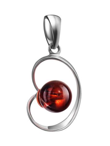 Baltic Amber Pendant In Sterling Silver The Flamenco, image , picture 3
