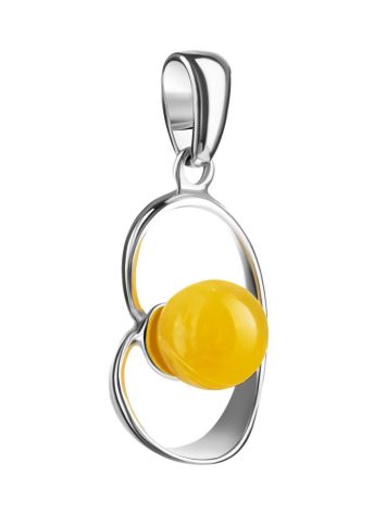 Baltic Amber Pendant In Sterling Silver The Flamenco, image , picture 3